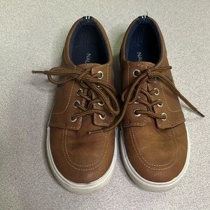 Nautica Dockside Sneaker Tie On Brown Shoe Size 12